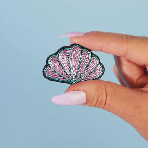 Iridescent Shell Brooch