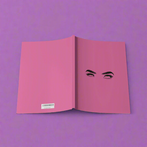 Major Eye Roll Print Pink Notebook