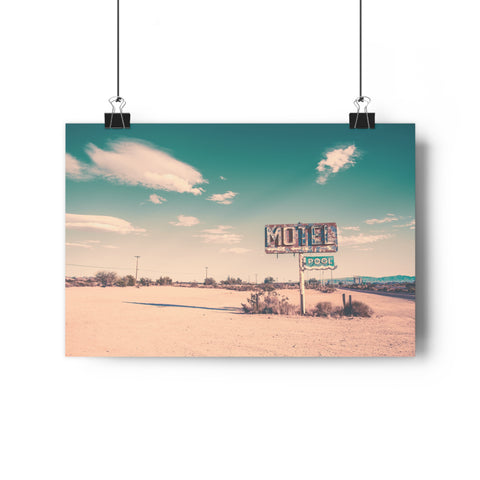 Retro Americana Motel Print