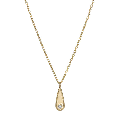 Champagne Diamond Large Magic Eye Necklace