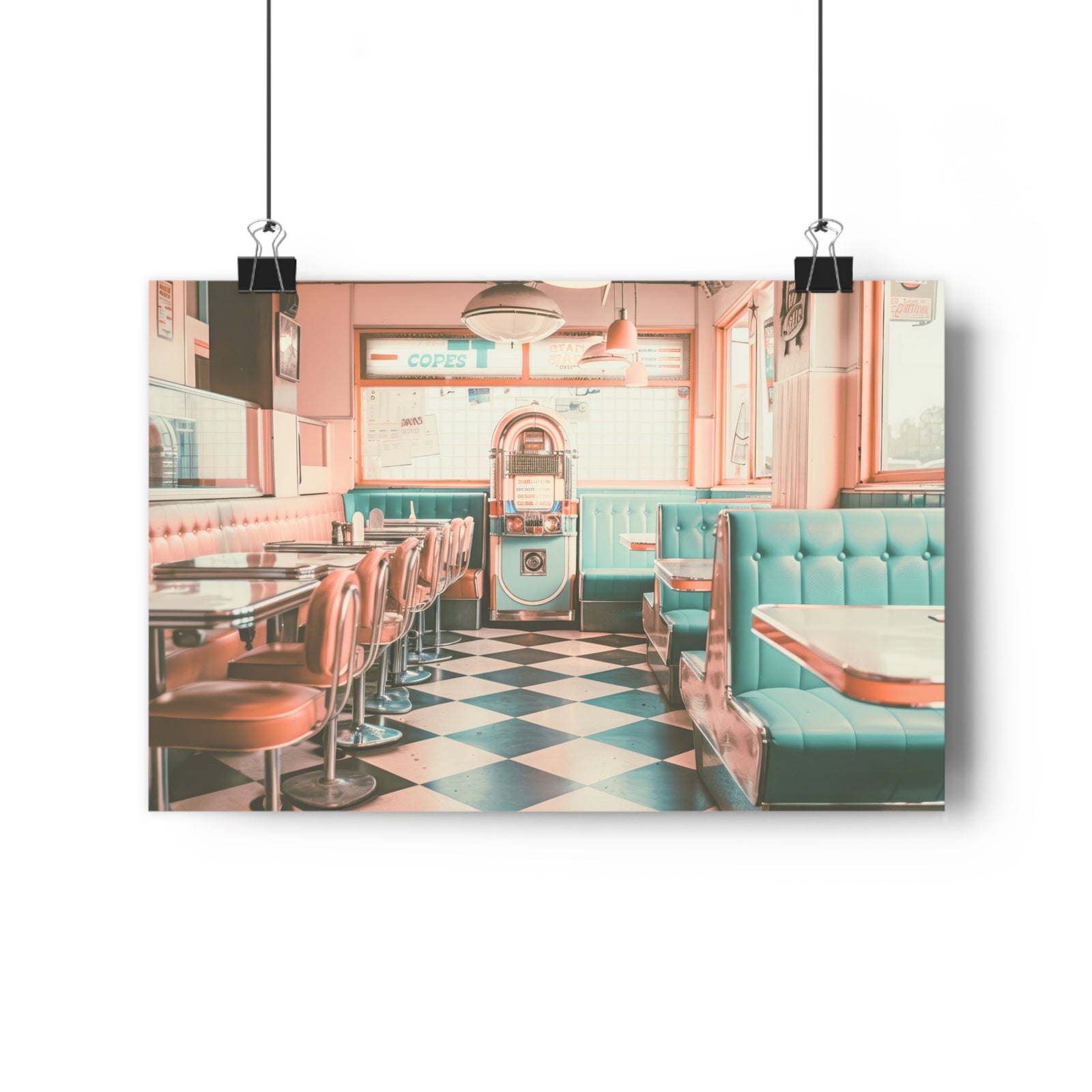 Retro Americana Diner Print