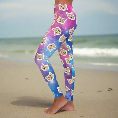 Cat Print Festival Leggings