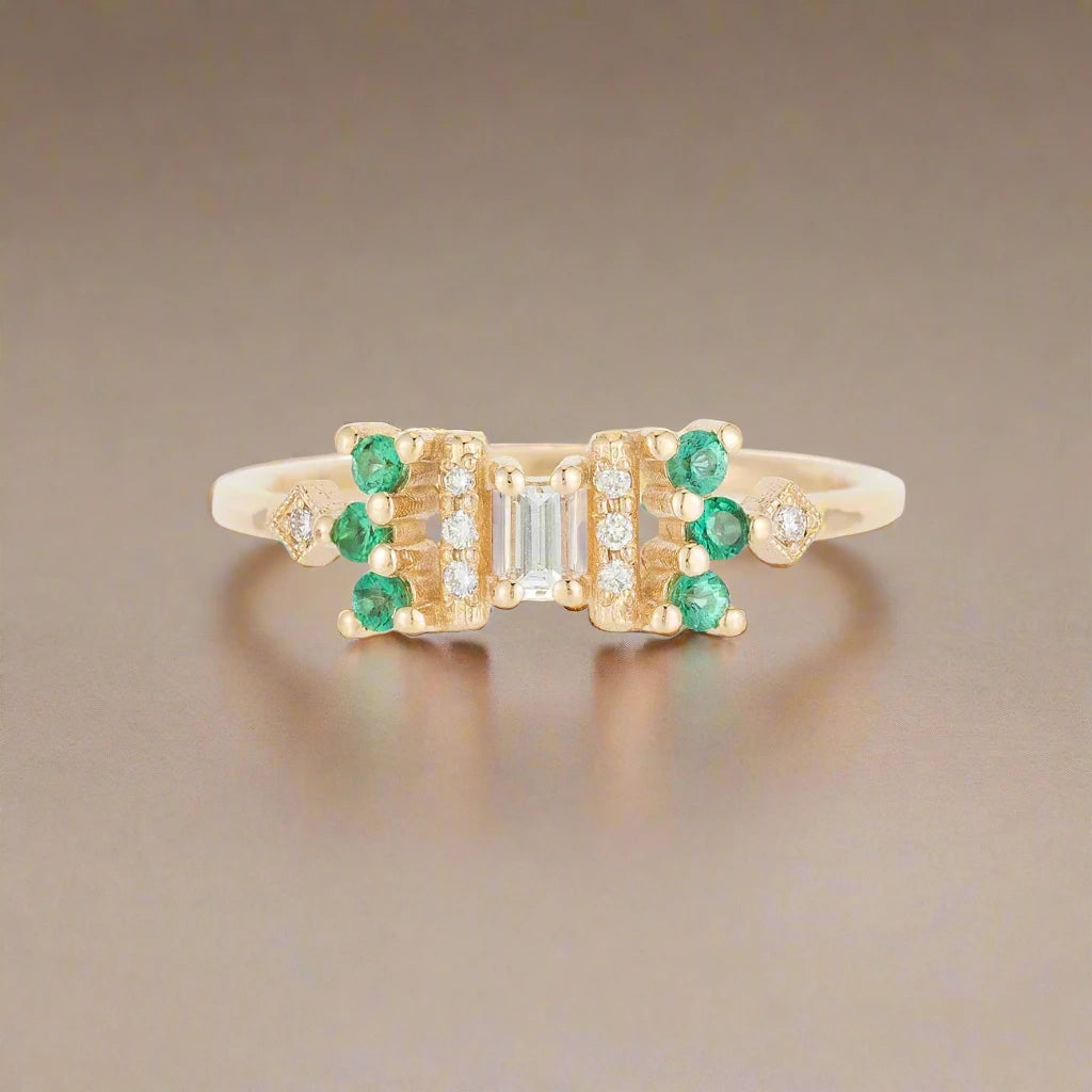 Jennie Kwon Emerald Noey Ring