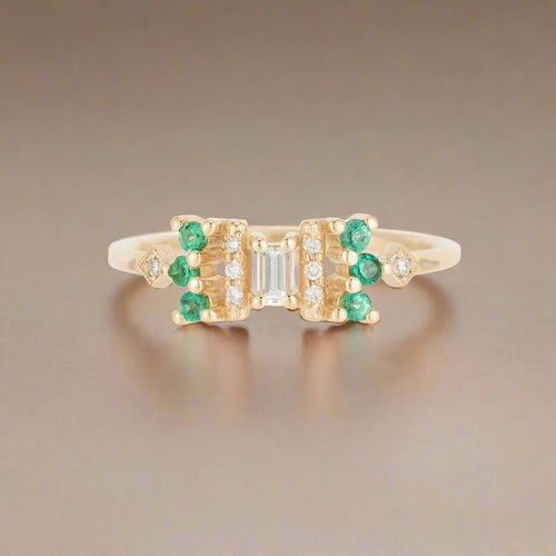 Jennie Kwon Emerald Noey Ring