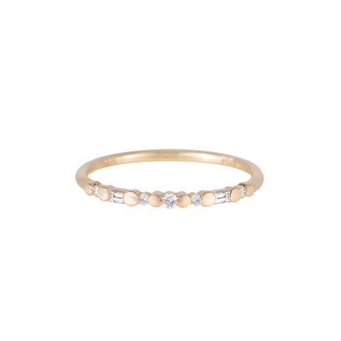 Diamond Baguette Mini Deco Point Ring