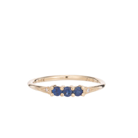 Diamond Baguette Mini Deco Point Ring