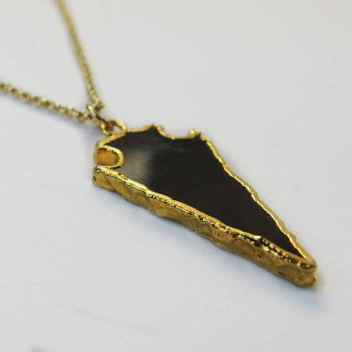 Onyx Arrowhead Pendant